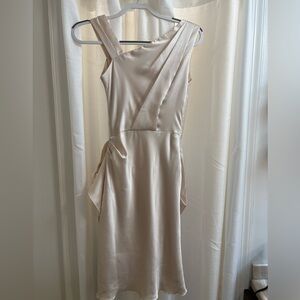 Donna Morgan Asymmetrical champagne Dress